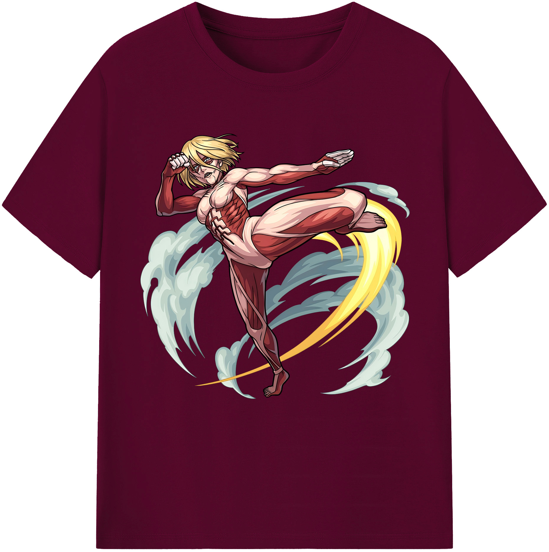 （画像用） 進撃の巨人 Attack on Titan レディースカジュアルプリントTシャツ（綿100％）